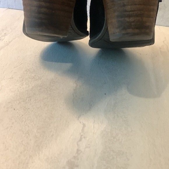 Dolce Vita Suede Ankle Boots, Black Suede, Women's 7.5 Triple Buckle Grunge Goth - Picture 10 of 11